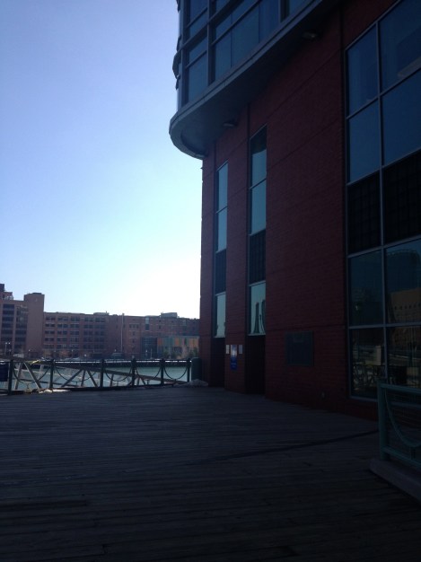 Not the most notable of entries, but if you walking the harbor walk you're likely to be actively looking for the path.