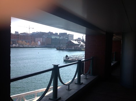 Nice view of the harbor.  That dock is a water taxi, which people apparently use.